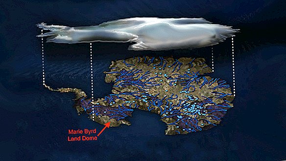 マグマの巨大なプルームが南極大陸に対して膨らんでいる