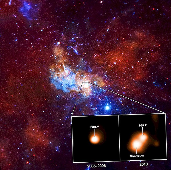 Es gibt ein winziges, helles magnetisches Fotobomben auf das supermassive Schwarze Loch unserer Galaxie