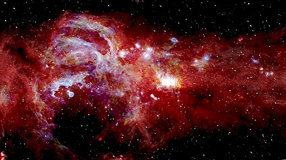 Esta imagem super nítida pode ajudar a explicar o estranho centro cremoso da Via Láctea