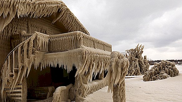 'ยินดีต้อนรับสู่นาร์เนีย': บ้านแช่แข็งใกล้กับทะเลสาบอีรีเป็นภาพที่น่าขนลุก