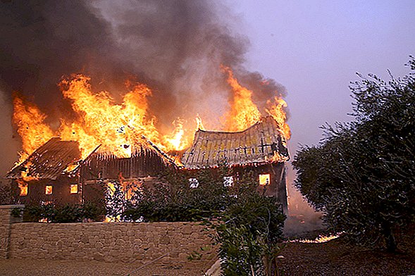 Bosbranden Blaze in Noord-Californië (foto's)