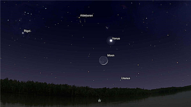 Veja Vênus balançar na lua crescente neste fim de semana
