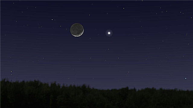 Como ver Vênus brilhando com a lua hoje à noite