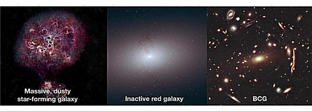 Reto briesmoņu galaktika strauji pieauga pirms 12 miljardiem gadu ... tad pēkšņi nomira