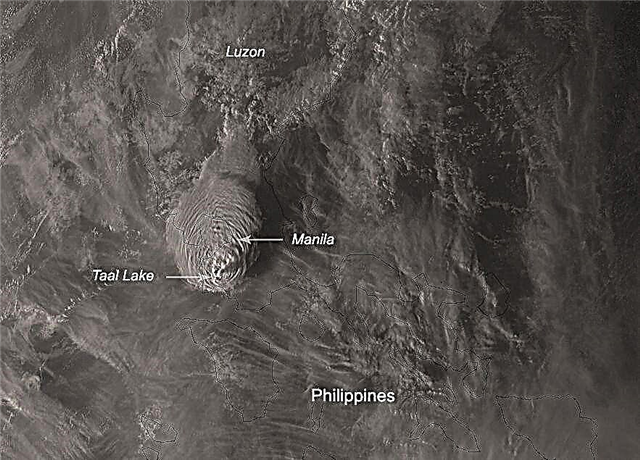 Enorme erupción volcánica de Filipinas arroja cenizas a 9 millas mientras los satélites miran (video)