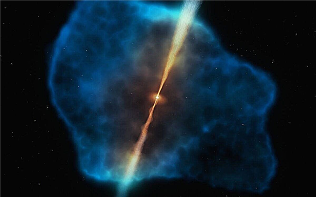 Ogromni črni luknji z velikimi plini 'Halos' ob zori vesolja