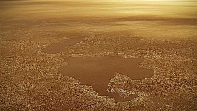 Seen können auf dem seltsamen Mond des Saturn, Titan, zu 'Magic Islands' aufsteigen