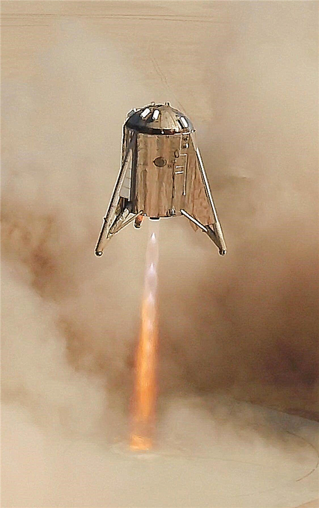 ดู Starhopper ของ SpaceX Touch Down สำหรับรอบชิงชนะเลิศ (ภาพถ่าย)