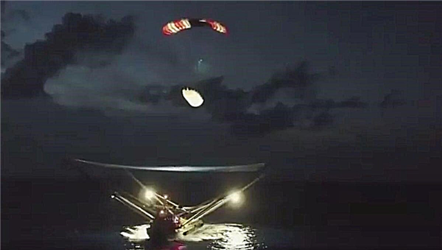 شاهد SpaceX Catch a Falling Rocket Fairing with a Giant Net (and Boat!) في هذا الفيديو الرائع