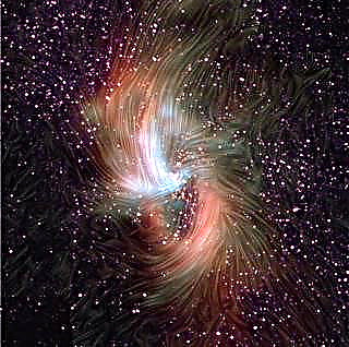 المجالات المغناطيسية قد تكتم الثقب الأسود الوحش لدرب التبانة