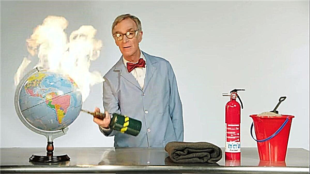 Bill Nye saca las bombas F y un soplete para hablar sobre el cambio climático