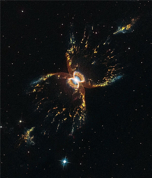 Cosmic Crustacean macht große Geburtstagskarte für Hubbles 29. Jahr (Bild)
