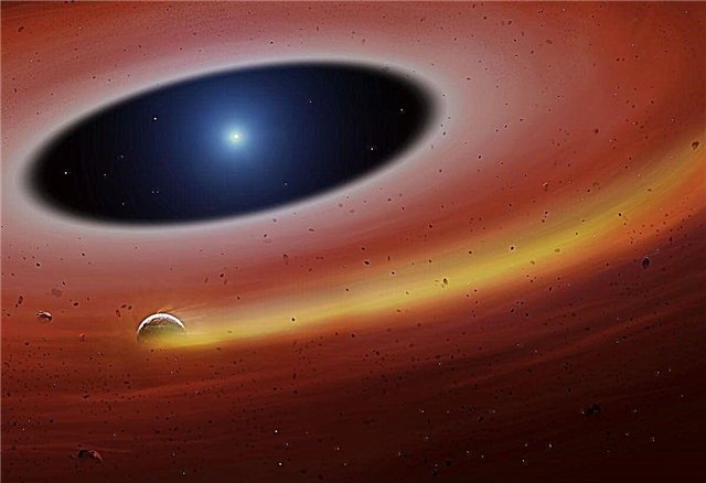 Estilhaço do Planeta Alienígena Despedaçado é visto em torno da Estrela Morta