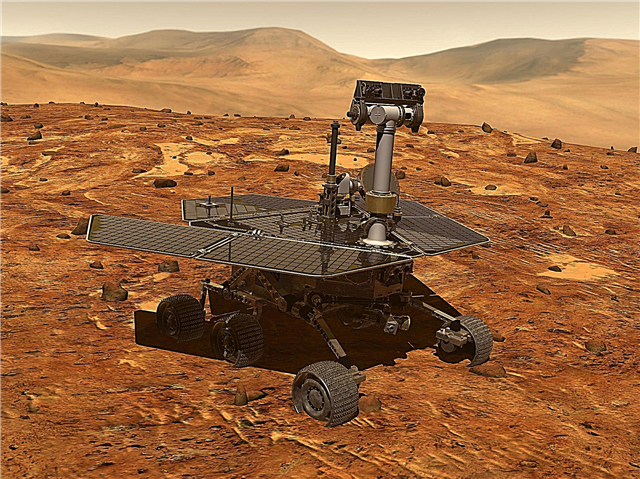 Tylus „Mars Rover“ galimybių ženklas 15 metų „Raudonojoje planetoje“ „Bittersweet“ jubiliejuje