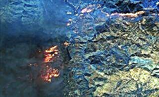 Лествица пожара смртоносног логора Калифорније приказана у сателитским фотографијама