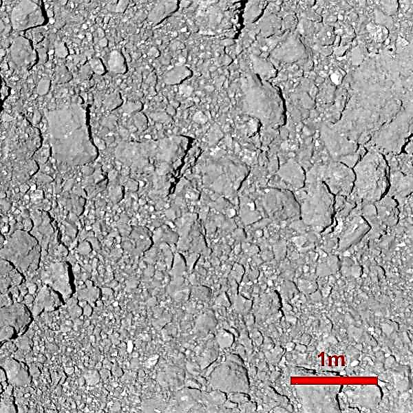 Hayabusa2 Bretels voor een rotsachtige landing op Asteroid Ryugu