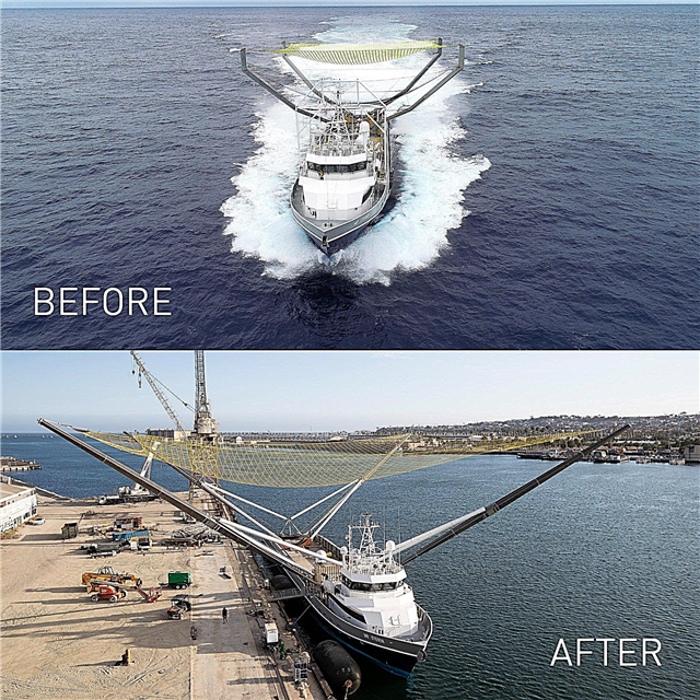 SpaceX geeft neus-kegelvangende boot 'Mr. Steven 'een groter net