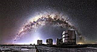 La Vía Láctea se arquea sobre el gran telescopio de ESO en un panorama increíble