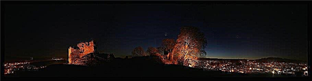 Astrophoto: Venuše nad hradem Kendal