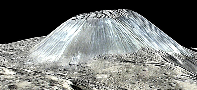 Die phänomenale neue Ansicht von Ceres 'Lonely Mountain' zeigt Anzeichen vulkanischer Aktivität