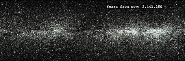 Reis met de ster 5 miljoen jaar de toekomst van de Melkweg in