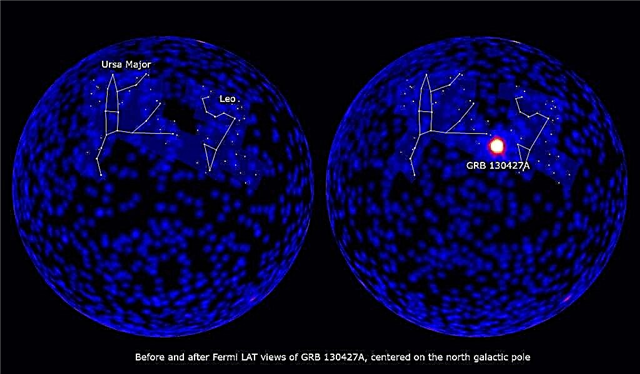 Amatørastronom optager indstilling af indspilning af gamma-ray burst