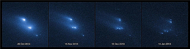 Hubble teleskopske ure Asteroid razpada v vesolju