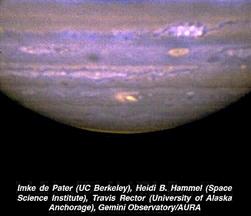Nieuwe afbeelding van Jupiter Impact in infrarood