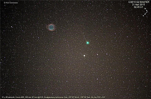 Divu komētu pasakas (astes?): Q1 PanSTARRS & G2 MASTER izredzes
