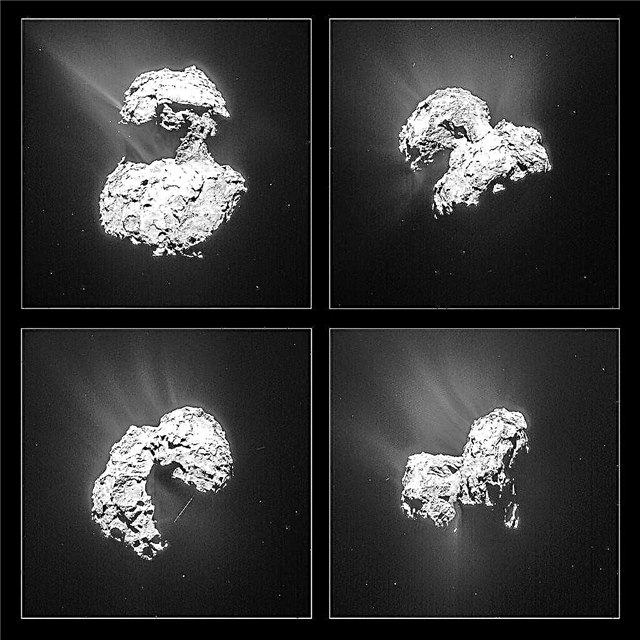 El polvo gira, gira y gira en el cometa de Rosetta