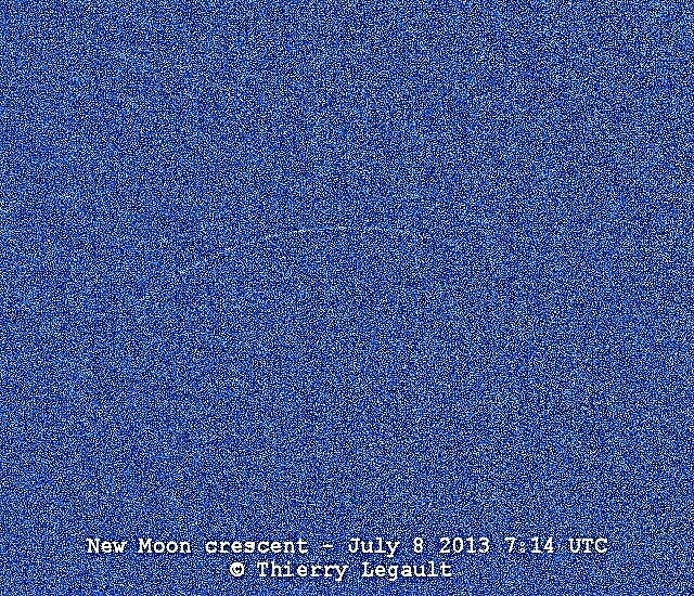 لا يصدق Astrophoto: أصغر قمر جديد ممكن بواسطة تيري ليجولت