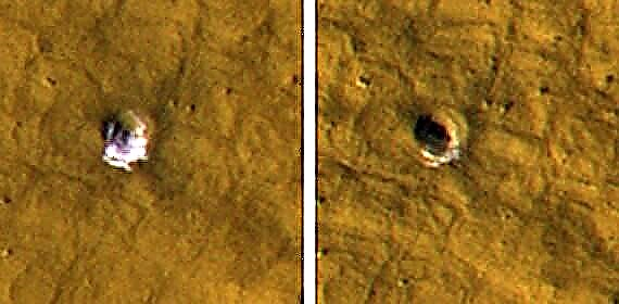 Noi imagini dezvăluie gheață cu apă „pură” la latitudini joase de pe Marte - Space Magazine