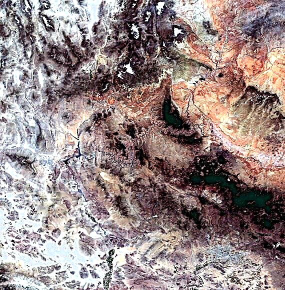 De Grand Canyon vanuit de ruimte