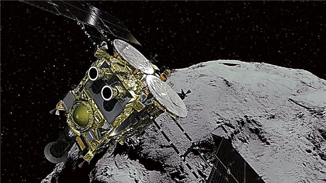 Привет в Японию! Их космический корабль Hayabusa2 собрал свои первые образцы с астероида Рюгу