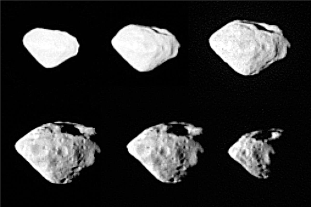 Rosetta vuela por Steins 'Diamante en el cielo'