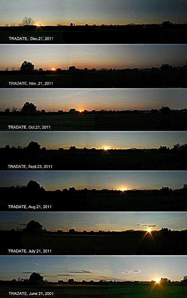 Une mosaïque éclairante: couchers de soleil en 2011