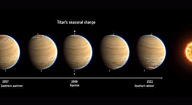 Una reversión colorida e inesperada en Titán