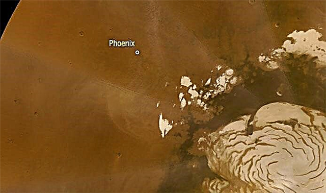Tempestade de poeira marciana abafa as atividades de Phoenix Lander