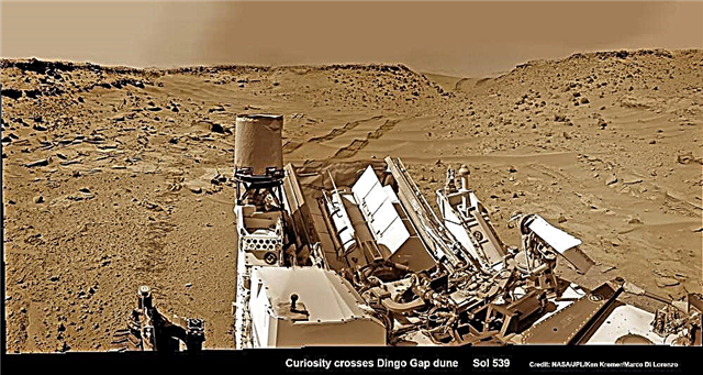 Martian Dune Buggy Curiosity übernimmt den neuen Fahrmodus, um Räder vor rauen Felsen zu schützen