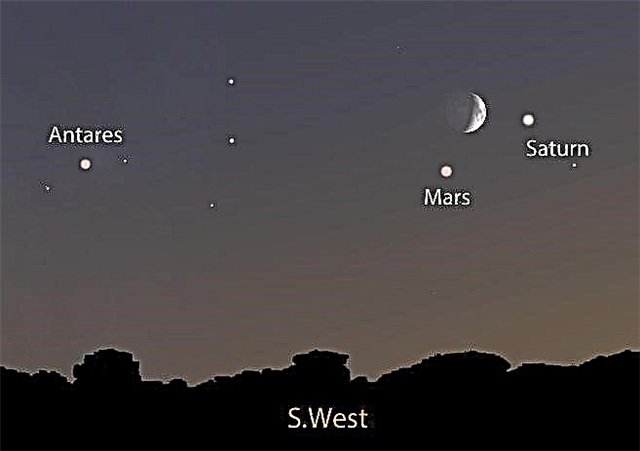 El trío Luna-Marte-Saturno de esta noche recuerda Time of Terror