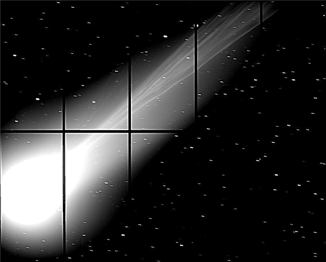 Subaru-teleskopet fångar de fina detaljerna i kometen Lovegys svans