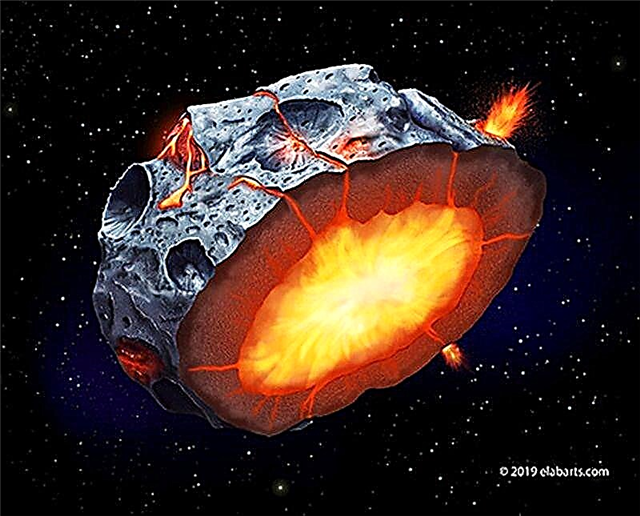 Un psyché d'astéroïde métallique pourrait avoir eu des volcans de fer fondu