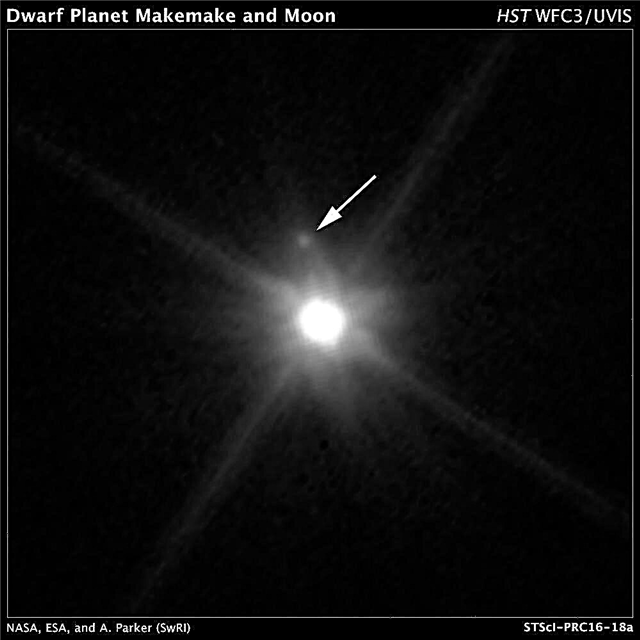 Luna întunecată a descoperit Makemake-ul orbital al planetei pitice