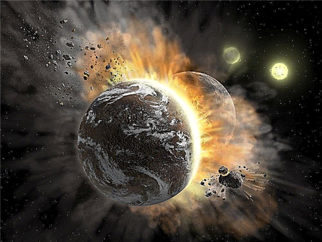 นักดาราศาสตร์ดูซากปรักหักพังจากการปะทะกันระหว่างดาวเคราะห์นอกระบบ