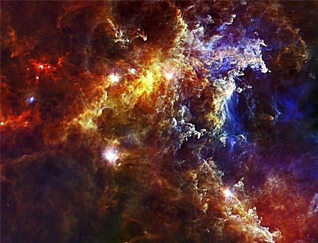 Пятна Гершеля, ранее невиданные звезды в туманности Розетка