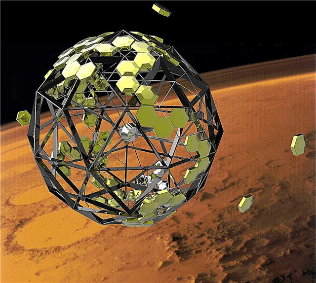 Planes para una base marciana modular que proporcione su propio blindaje contra la radiación