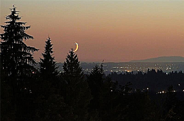 Astrophoto: Croisement de croissant de lune
