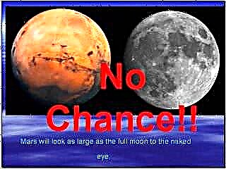 Marte NO se verá tan grande como la Luna Llena, pero puedes verlo acercarse