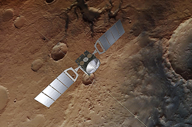 Mars Express เห็นมีเธนสไปค์เดียวกันที่ตรวจจับได้จากพื้นผิวดาวอังคาร