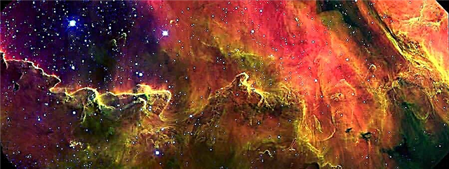 Novo visual deslumbrante e colorido na nebulosa da lagoa